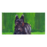 Portrait of a Scottish Terrier Custom Photo Card