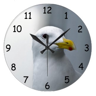 Portrait of a Seagull Clock