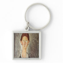 Portrait of a Student, c.1918-19 Keychains