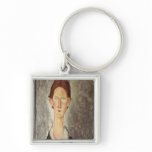 Portrait of a Student, c.1918-19 Keychains