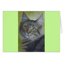 Portrait Of A Tabby Greeting Card