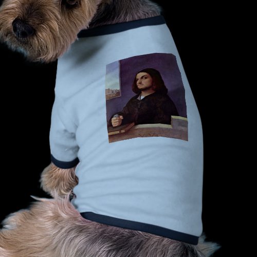 Portrait Of A Venetian Nobleman By Tizian Dog Tee Shirt