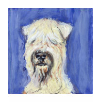 Portrait of a Wheaten Terrier t-shirts