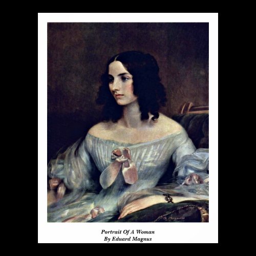 Portrait Of A Woman By Eduard Magnus Print