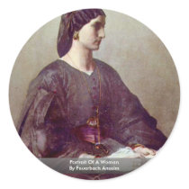 Portrait Of A Woman By Feuerbach Anselm Stickers
