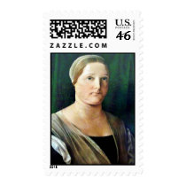 Portrait Of A Woman By Lotto Lorenzo (Best Quality Stamp