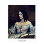 Portrait Of A Woman By Magnus Eduard Postcard