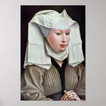 Portrait Of A Woman By Weyden Rogier Van Der Posters