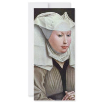 Portrait Of A Woman By Weyden Rogier Van Der Custom Rack Cards