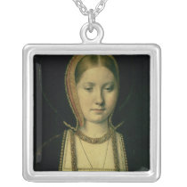 Portrait of a woman, possibly Catherine of Aragon Custom Necklace