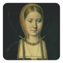 Portrait of a woman, possibly Catherine of Aragon Sticker