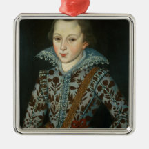 Portrait of a Young Boy, Aged Five Ornaments