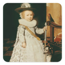 Portrait of a Young Boy Sticker