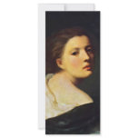 Portrait Of A Young Girl By Greuze Jean-Baptiste ( Customized Rack Card