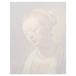 Portrait Of A Young Girl By Rembrandt Harmensz. Custom Letterhead