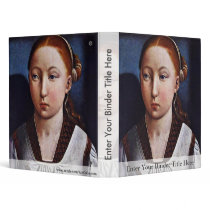 Portrait Of A Young Girl (Joanna The Mad?) By Flan 3 Ring Binder