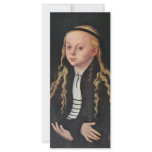 Portrait Of A Young Girl (Magdalena Luther?) By Cr Customized Rack Card