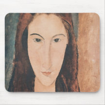 Portrait of a Young Girl Mouse Pads