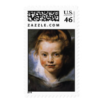 Portrait of a Young Girl Stamp
