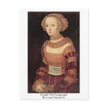 Portrait Of A Young Lady By Lucas Cranach (I) postcards