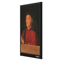 Portrait of a Young Man, 1432 Canvas Print