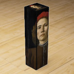 Portrait of a Young Man by Botticelli Wine Bottle Box