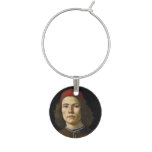 Portrait of a Young Man by Botticelli Wine Charm