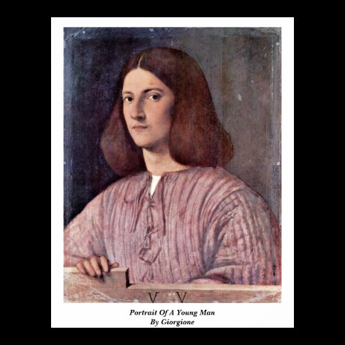 Portrait Of A Young Man By Giorgione Poster