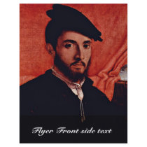 Portrait Of A Young Man By Lotto Lorenzo (Best Qua Personalized Flyer
