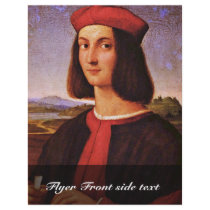 Portrait Of A Young Man By Raffael (Best Quality) Custom Flyer