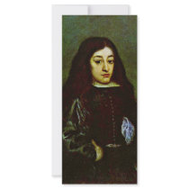 Portrait Of A Young Man Of A Don Juan Jose De Aust Rack Card Template