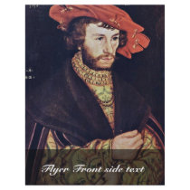 Portrait Of A Young Man With A Beret By Cranach D. Flyers