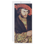 Portrait Of A Young Man With A Beret By Cranach D. Personalized Rack Card