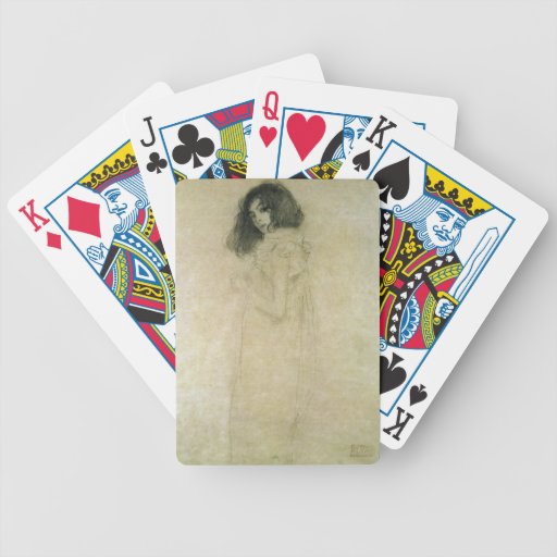 Portrait of a young woman, 1896-97 card deck