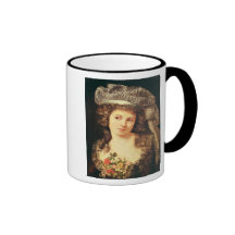 Portrait of a young woman coffee mug