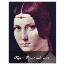 Portrait Of A Young Woman (La Belle Ferronière) By Custom Flyer