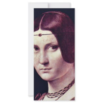 Portrait Of A Young Woman (La Belle Ferronière) By Rack Card