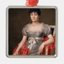 Portrait of a Young Woman Seated Three-Quarter Len Christmas Tree Ornament