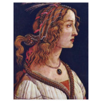 Portrait Of A Young Woman (Simonetta Vespuci?) Letterhead