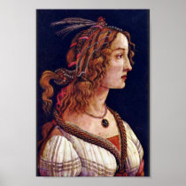Portrait Of A Young Woman (Simonetta Vespuci?) Poster