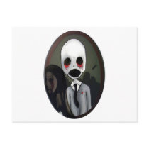 portrait of a zombie postcards