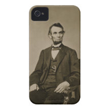 Portrait of Abraham Lincoln (1809-65) (b/w photo) Case-Mate iPhone 4 Case