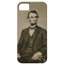 Portrait of Abraham Lincoln (1809-65) (b/w photo) iPhone 5 Cases