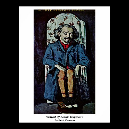 Portrait Of Achille Emperaire By Paul Cezanne Posters