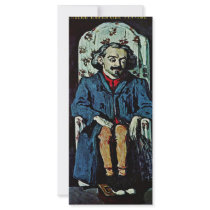 Portrait Of Achille Emperaire By Paul Cézanne Personalized Rack Card