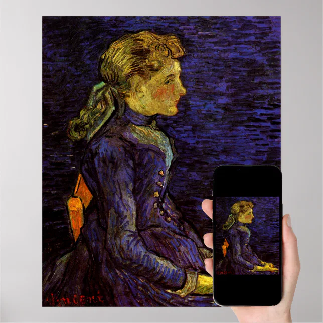 Portrait Of Adeline Ravoux By Vincent Van Gogh Poster Zazzle