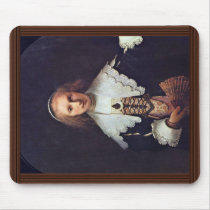 Portrait Of Agatha Bas By Rembrandt Harmensz. Van Mousepads