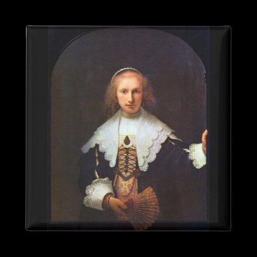 Portrait of Agatha Bas by Rembrandt Refrigerator Magnets