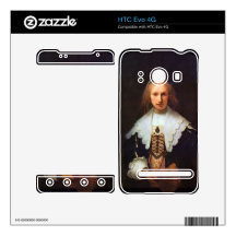 Portrait of Agatha Bas by Rembrandt HTC Evo 4G Decals