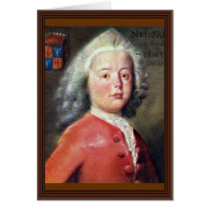 Portrait Of Albert Fabricius By Tako Hajo Jelgersm Cards